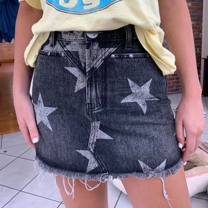 Star Denim Skirt NWT